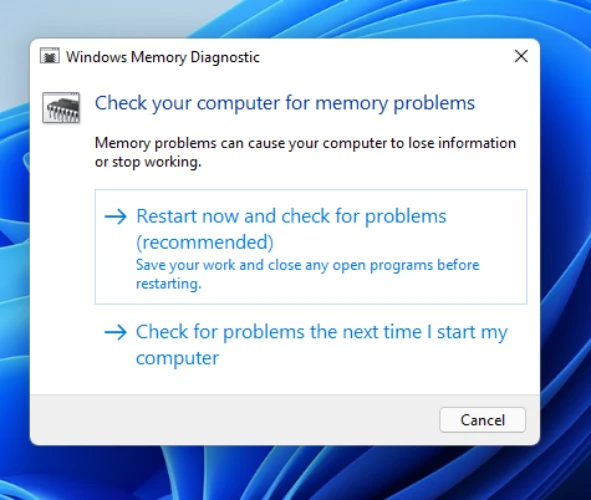 بررسی سلامت سخت افزار