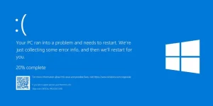 رفع مشکل صفحه آبی در لپ تاپ (blue screen)