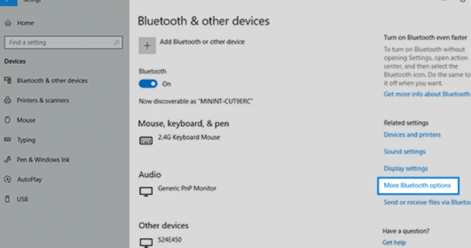 فعال سازی بلوتوث در ویندوز 10