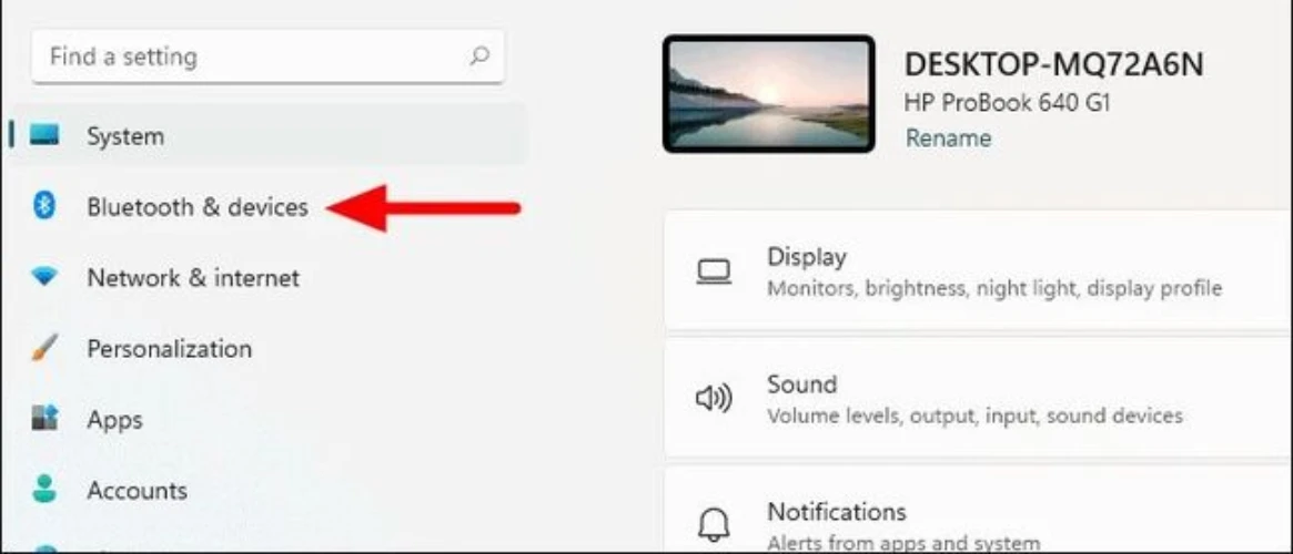 فعال سازی بلوتوث در ویندوز ۱۱