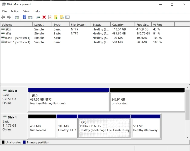 بررسی وضعیت هارد