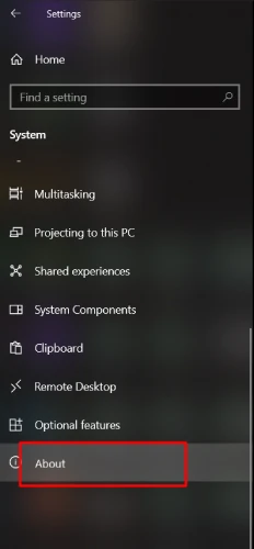 فهمیدن مشخصات از تنظیمات