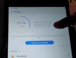 آزاد سازی حافظه تبلت لنوو