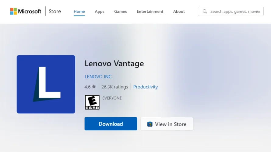 Lenovo Vantage